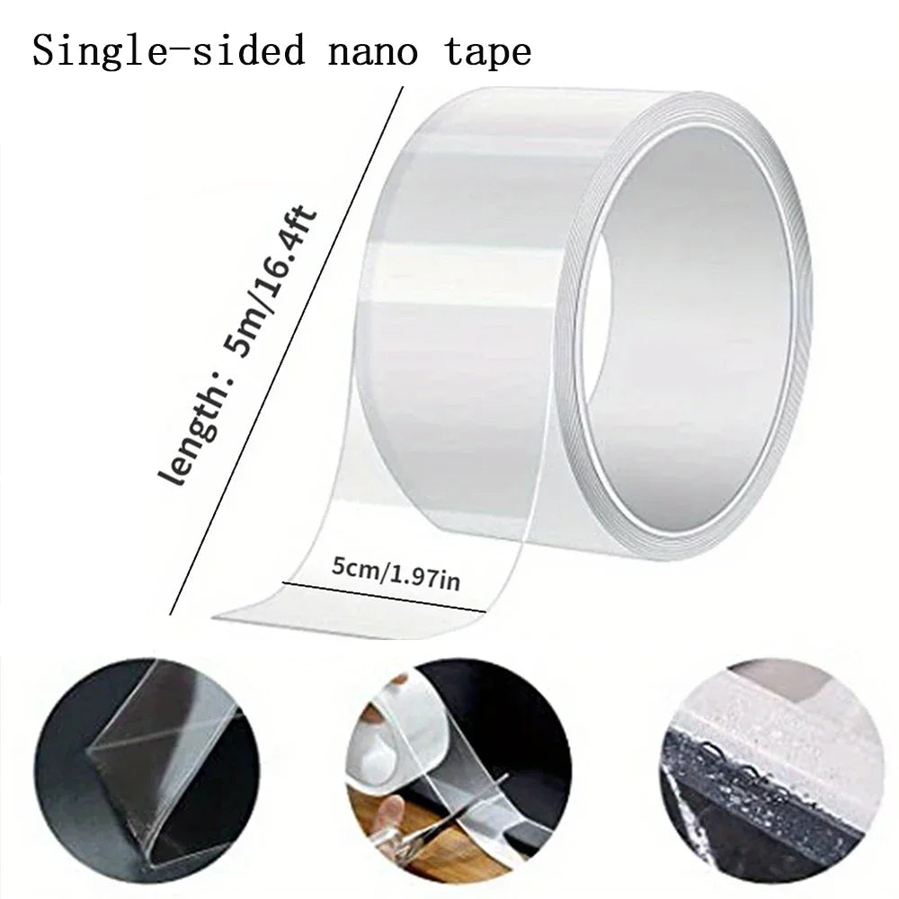 BEECHIP Multi-Surface Waterproof Nano Sealing Tape - Stain-Resistant & Easy to Apply, for Gaps Sealing in Home Kitchen Pool PE